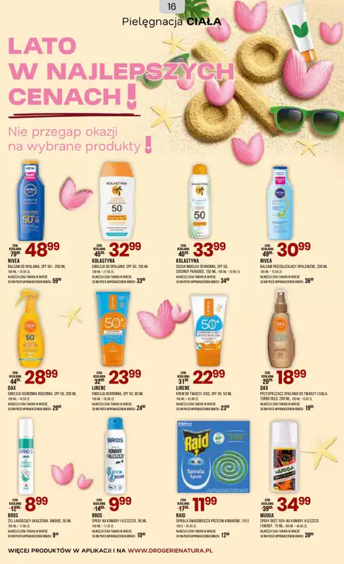 Drogerie Natura - gazetka promocyjna Gazetka od środy 17.06 do poniedziałku 06.07 - strona 16