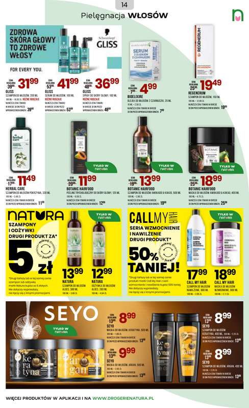 Drogerie Natura - gazetka promocyjna Gazetka od środy 17.06 do poniedziałku 06.07 - strona 14