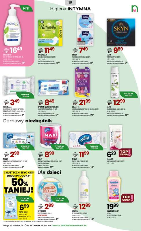 Drogerie Natura - gazetka promocyjna Gazetka od środy 17.06 do poniedziałku 06.07 - strona 18