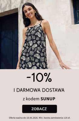 bonprix - gazetka promocyjna 10% rabatu + darmowa dostawa z KODEM! od środy 17.06 do czwartku 18.06