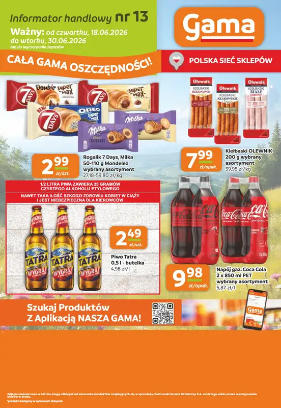 Gama - gazetka promocyjna Gazetka od czwartku 18.06 do wtorku 30.06 - strona 16