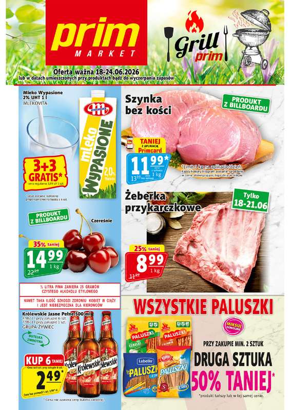 Prim Market - gazetka promocyjna Gazetka od czwartku 18.06 do środy 24.06