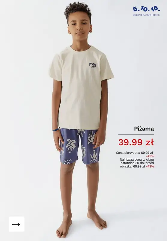 5.10.15 - gazetka promocyjna PIŻAMY dziecięce do -50% taniej! od środy 17.06  - strona 7