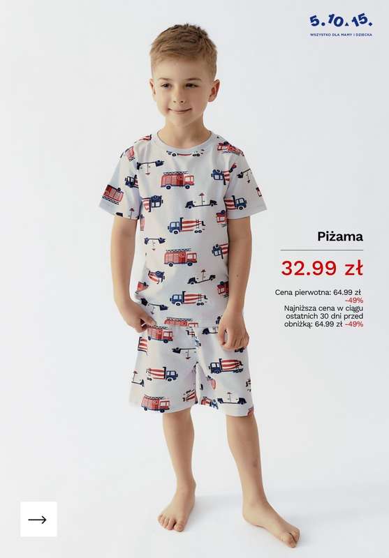 5.10.15 - gazetka promocyjna PIŻAMY dziecięce do -50% taniej! od środy 17.06  - strona 10
