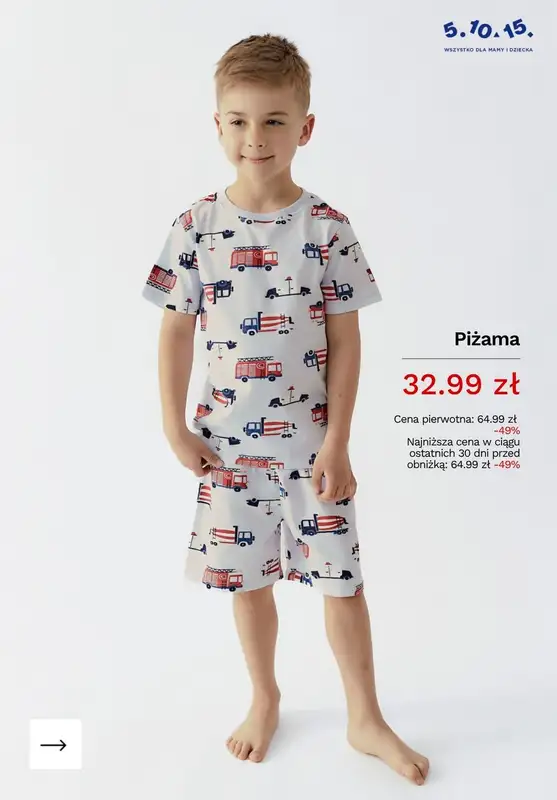 5.10.15 - gazetka promocyjna PIŻAMY dziecięce do -50% taniej! od środy 17.06  - strona 10