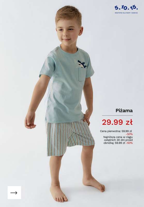 5.10.15 - gazetka promocyjna PIŻAMY dziecięce do -50% taniej! od środy 17.06  - strona 8
