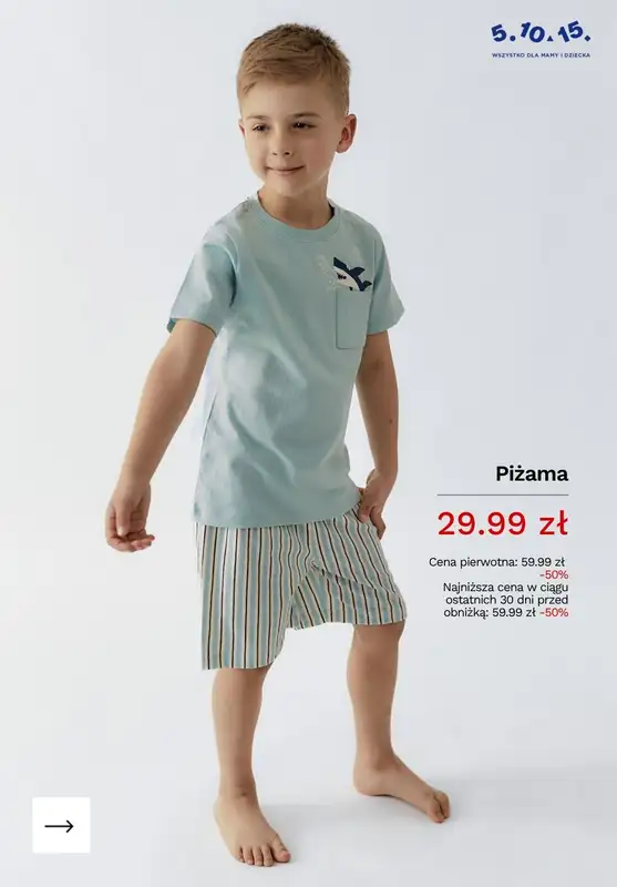 5.10.15 - gazetka promocyjna PIŻAMY dziecięce do -50% taniej! od środy 17.06  - strona 8
