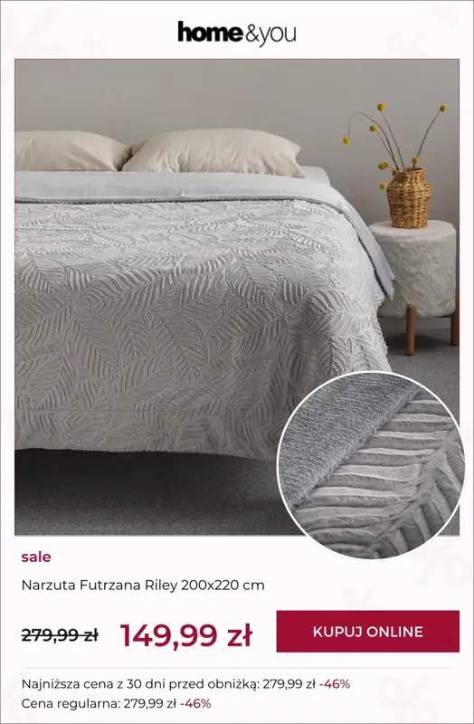home&you - gazetka promocyjna SALE: sypialnia od środy 17.06 do piątku 26.06 - strona 19