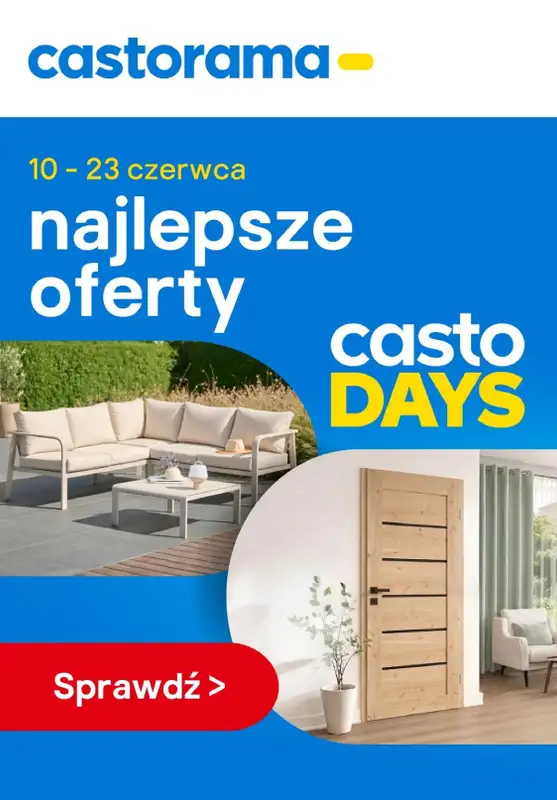 Castorama - gazetka promocyjna Najlepsze oferty CASTO DAYS od środy 17.06 do wtorku 23.06