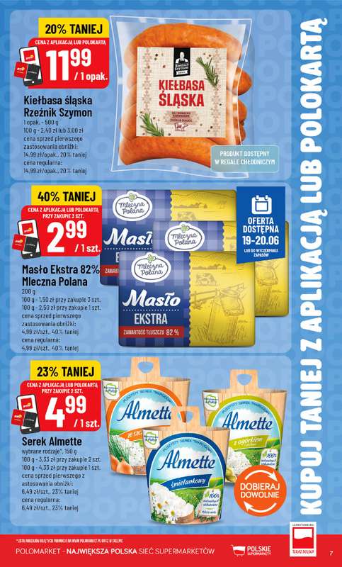 POLOmarket - gazetka promocyjna Kupuj taniej z POLOappką od środy 17.06 do wtorku 23.06 - strona 7