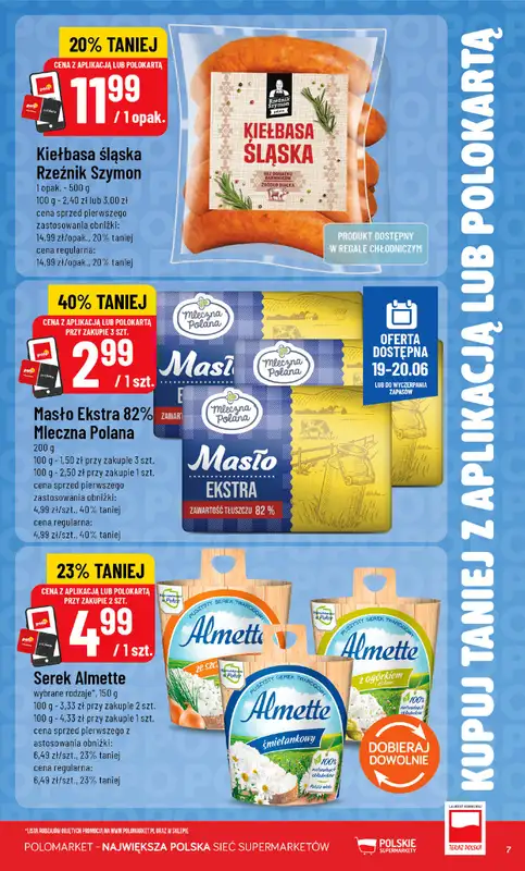 POLOmarket - gazetka promocyjna Kupuj taniej z POLOappką od środy 17.06 do wtorku 23.06 - strona 7