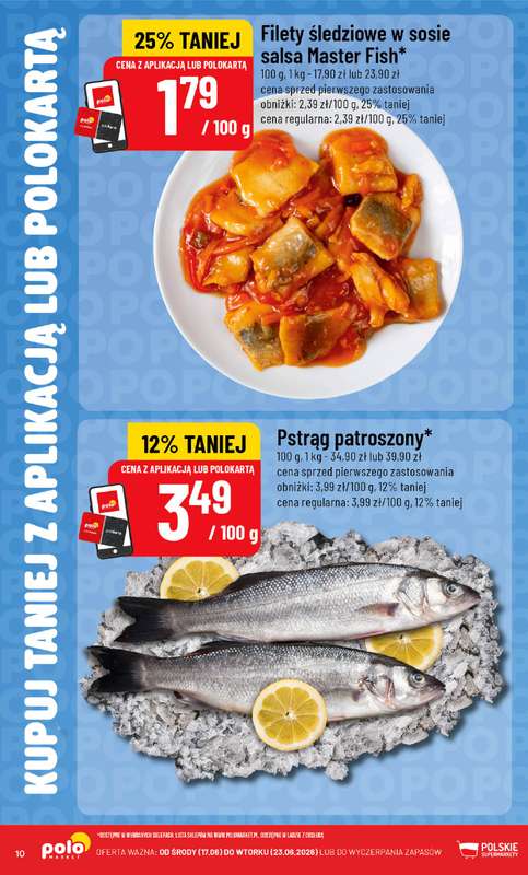 POLOmarket - gazetka promocyjna Kupuj taniej z POLOappką od środy 17.06 do wtorku 23.06 - strona 10