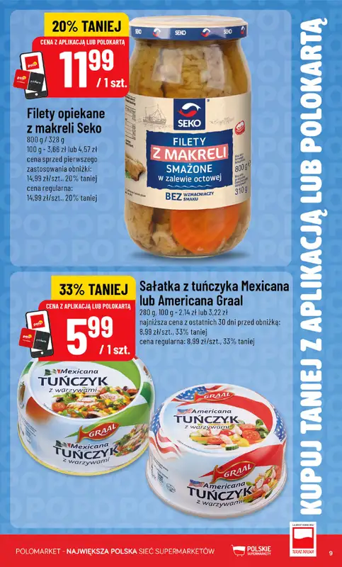 POLOmarket - gazetka promocyjna Kupuj taniej z POLOappką od środy 17.06 do wtorku 23.06 - strona 9