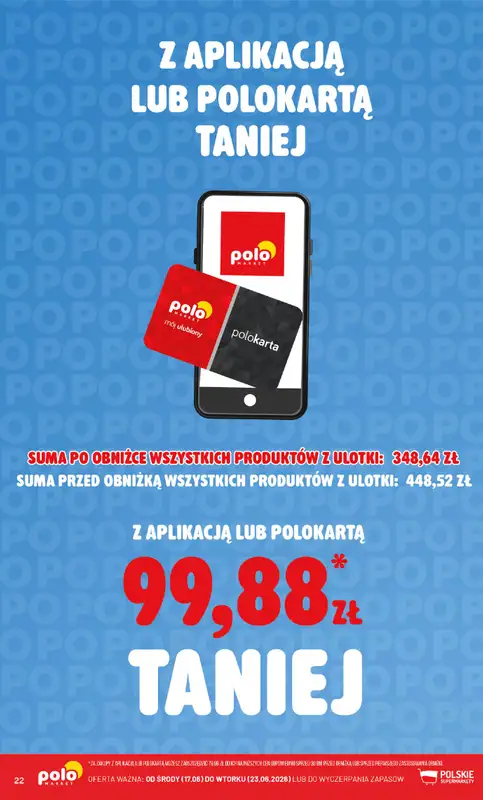 POLOmarket - gazetka promocyjna Kupuj taniej z POLOappką od środy 17.06 do wtorku 23.06 - strona 22