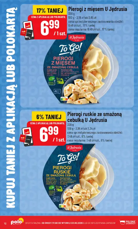 POLOmarket - gazetka promocyjna Kupuj taniej z POLOappką od środy 17.06 do wtorku 23.06 - strona 12