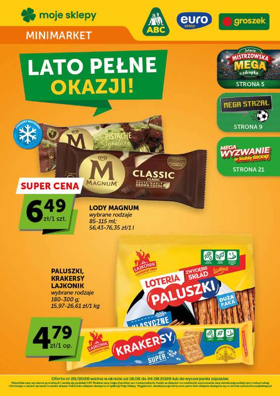 Euro Sklep - gazetka promocyjna Gazetka Minimarket  do środy 24.06