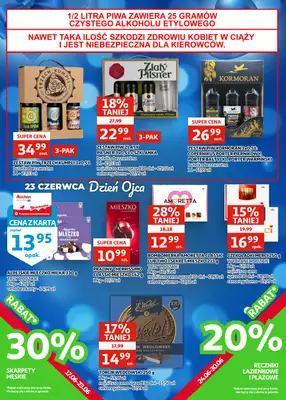 Auchan - gazetka promocyjna Gazetka Zielona Góra I Nareszcie wakacje!  do wtorku 30.06 - strona 21