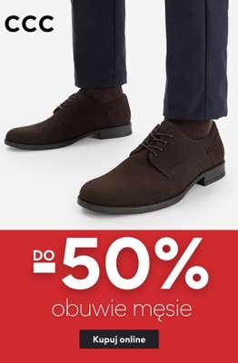 CCC - gazetka promocyjna Do -50% - obuwie męskie od środy 17.06 