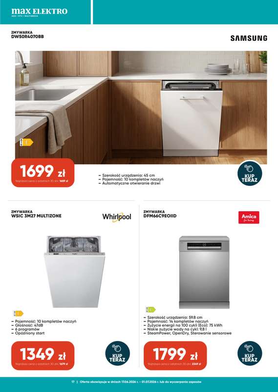 Max Elektro - gazetka promocyjna Gazetka od środy 17.06 do środy 01.07 - strona 17