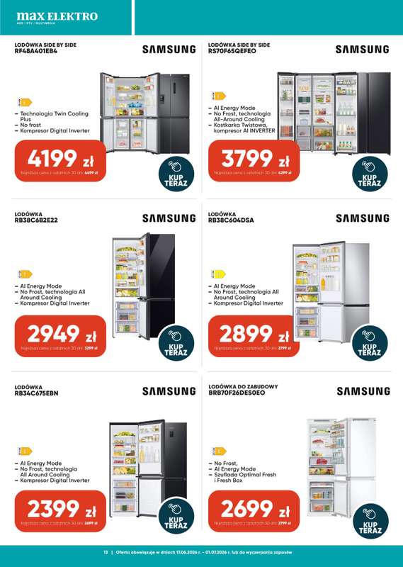Max Elektro - gazetka promocyjna Gazetka od środy 17.06 do środy 01.07 - strona 13
