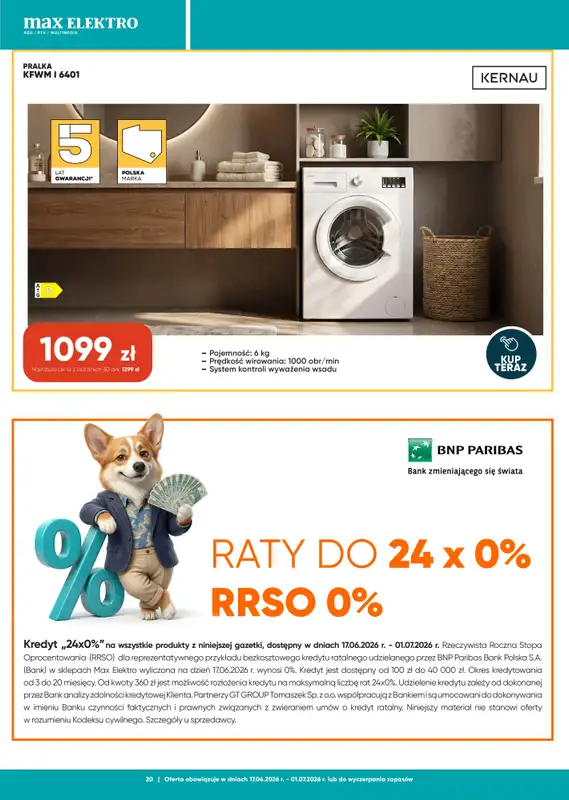 Max Elektro - gazetka promocyjna Gazetka od środy 17.06 do środy 01.07 - strona 20