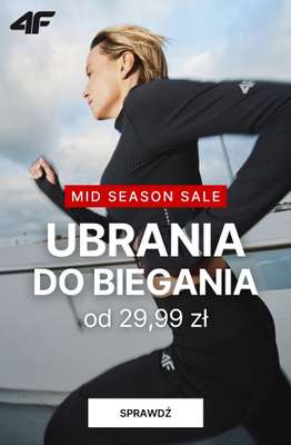 4F - gazetka promocyjna Ubrania do biegania od 29,99 zł od środy 17.06 