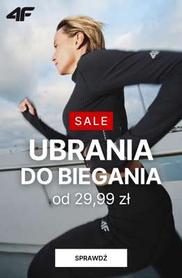 4F - gazetka promocyjna Ubrania do biegania od 29,99 zł od środy 17.06 