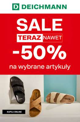 Deichmann - gazetka promocyjna Do -50% letnia wyprzedaż dla niego od czwartku 18.06 