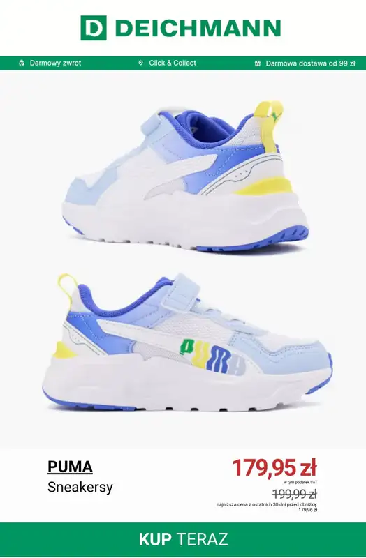 Deichmann - gazetka promocyjna Do -50% letnia wyprzedaż dla dziecka od piątku 19.06  - strona 8