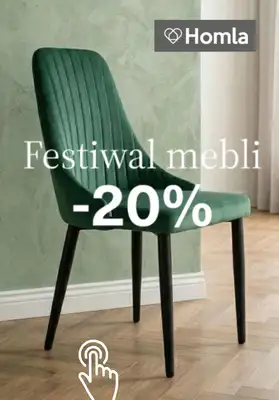 Homla - gazetka promocyjna -20% festiwal mebli od czwartku 18.06 