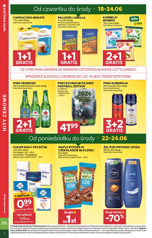 Stokrotka - gazetka promocyjna Gazetka Market od czwartku 18.06 do środy 24.06 - strona 4