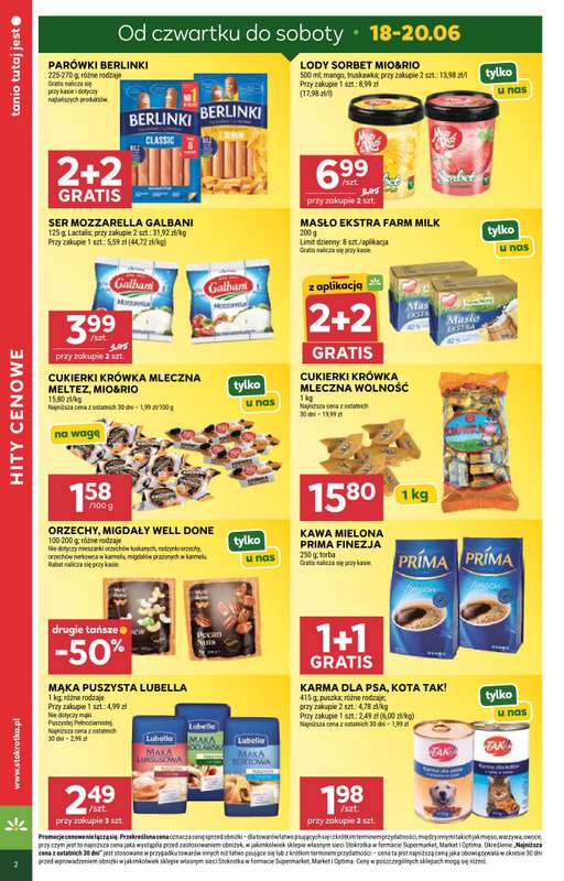 Stokrotka - gazetka promocyjna Gazetka Market od czwartku 18.06 do środy 24.06 - strona 2