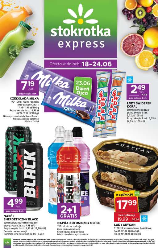 Stokrotka - gazetka promocyjna Gazetka Express od czwartku 18.06 do środy 24.06