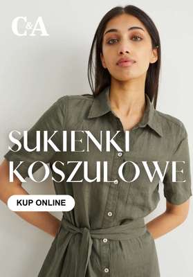 C&A - gazetka promocyjna Sukienki koszulowe od piątku 19.06 