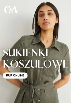 C&A - gazetka promocyjna Sukienki koszulowe od piątku 19.06 