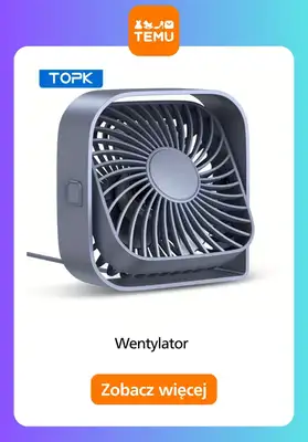 Temu - gazetka promocyjna Wentylatory na lato od środy 17.06  - strona 7