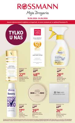 Rossmann - gazetka promocyjna Gazetka od czwartku 18.06 do środy 24.06