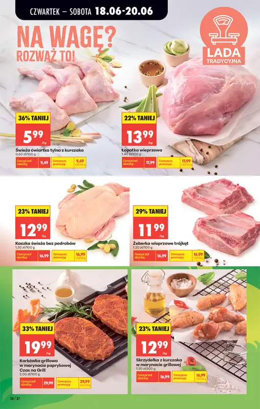 Biedronka - gazetka promocyjna Od czwartku, Z ladą tradycyjną od czwartku 18.06 do środy 24.06 - strona 38