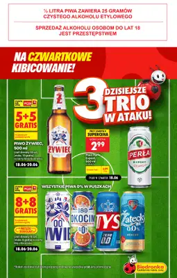 Biedronka - gazetka promocyjna Czwartkowe kibicowanie od czwartku 18.06 do soboty 20.06 - strona 3