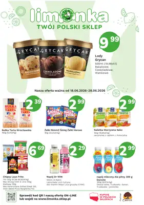 Limonka - gazetka promocyjna Gazetka od czwartku 18.06 do piątku 26.06
