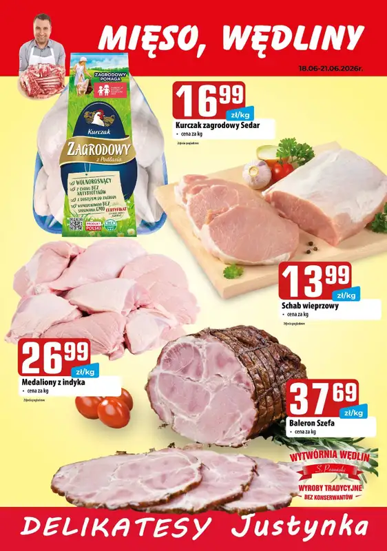 Delikatesy Justynka - gazetka promocyjna Plakaty promocyjne od czwartku 18.06 do niedzieli 21.06 - strona 2