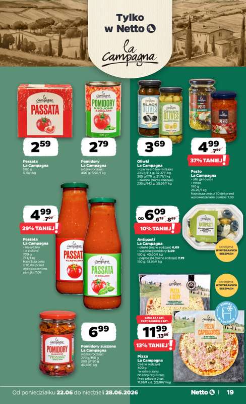 Netto - gazetka promocyjna Gazetka Spożywcza  do niedzieli 28.06 - strona 19