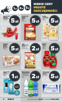 Netto - gazetka promocyjna Gazetka Spożywcza od poniedziałku 22.06 do niedzieli 28.06 - strona 4