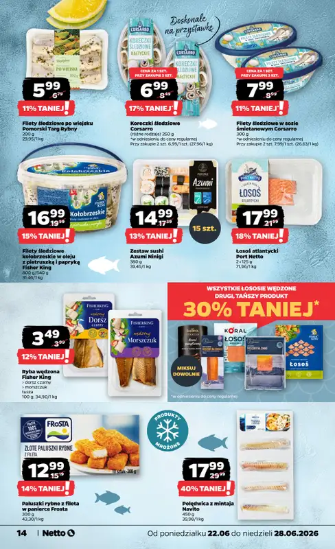 Netto - gazetka promocyjna Gazetka Spożywcza od poniedziałku 22.06 do niedzieli 28.06 - strona 14