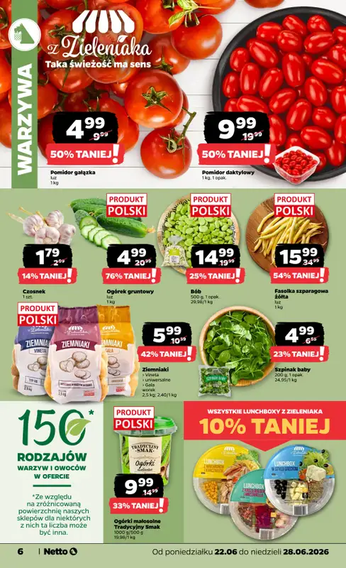 Netto - gazetka promocyjna Gazetka Spożywcza od poniedziałku 22.06 do niedzieli 28.06 - strona 6