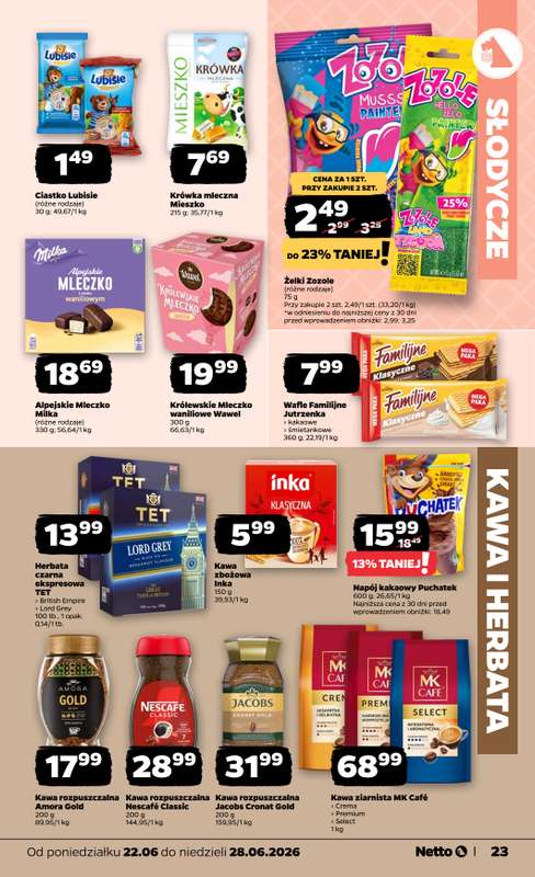 Netto - gazetka promocyjna Gazetka Spożywcza od poniedziałku 22.06 do niedzieli 28.06 - strona 23