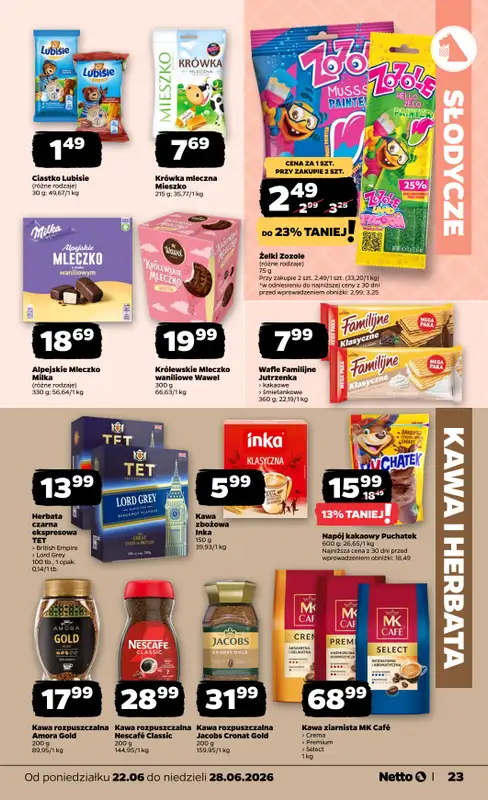 Netto - gazetka promocyjna Gazetka Spożywcza od poniedziałku 22.06 do niedzieli 28.06 - strona 23