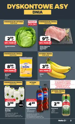 Netto - gazetka promocyjna Gazetka Spożywcza od poniedziałku 22.06 do niedzieli 28.06 - strona 3