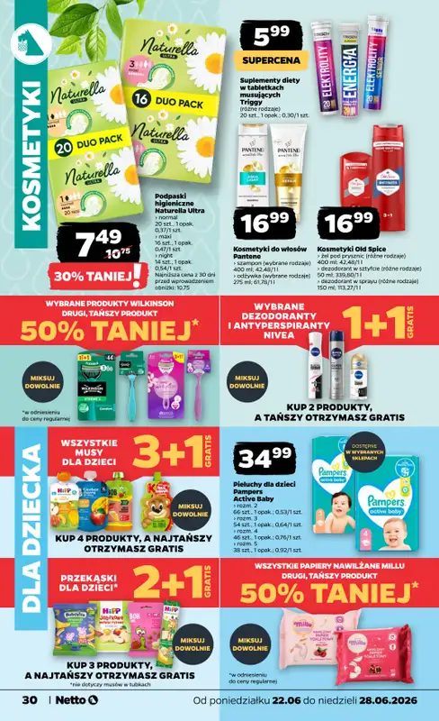 Netto - gazetka promocyjna Gazetka Spożywcza od poniedziałku 22.06 do niedzieli 28.06 - strona 30