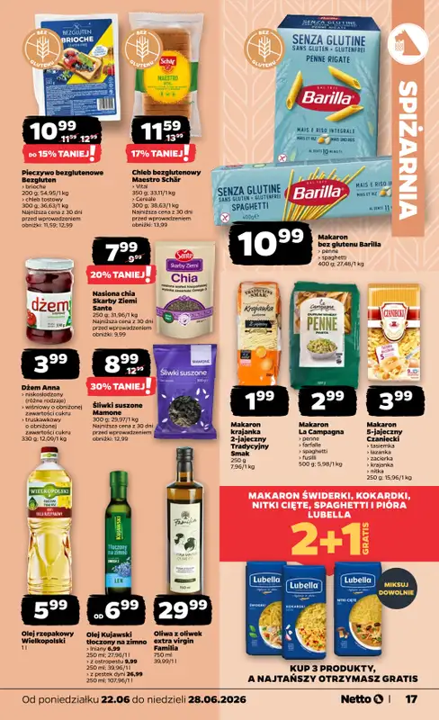 Netto - gazetka promocyjna Gazetka Spożywcza od poniedziałku 22.06 do niedzieli 28.06 - strona 17